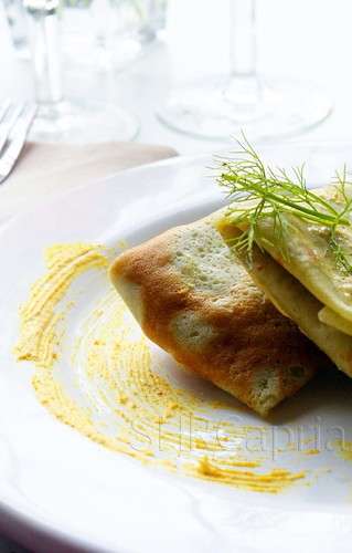 Spinach crepes,
