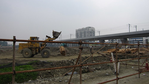 Construction, Pixian County, Sichuan
