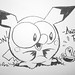 Owly as Pichu with Wormy coming out of a Pokéball! • <a style="font-size:0.8em;" href="//www.flickr.com/photos/25943734@N06/3223590971/" target="_blank">View on Flickr</a>