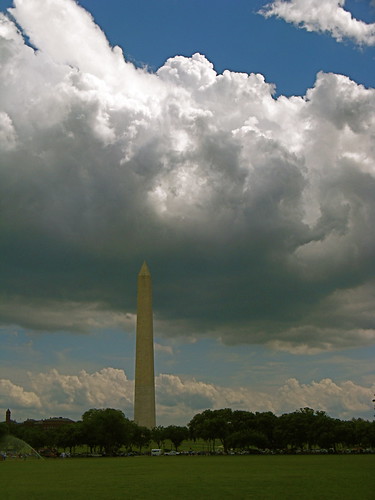 Storm Clouds Rolling in over Washington Monument