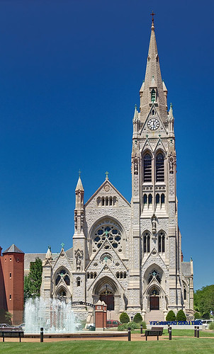 Saint Francis Xavier Roman Catholic Church, in Saint Louis, Missouri, USA - exterior front