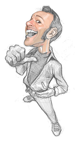 digital sketch of Shawn Dickinson - 6
