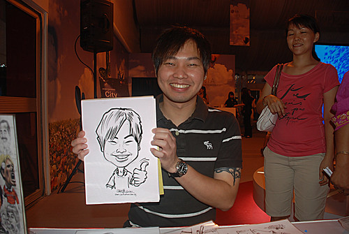 caricature live sketching for LG Infinia Roadshow - day 2 -16