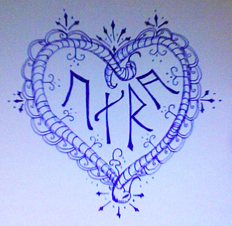 Tolkien runes and henna This is my conceptdoodle for an upper arm tattoo