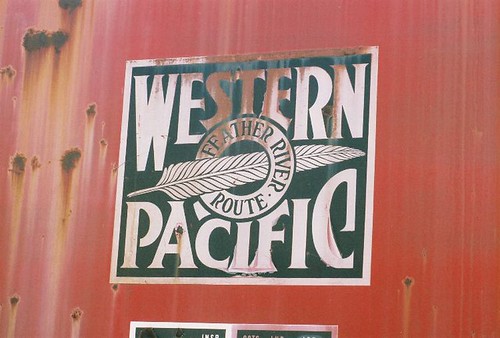 Western Pacific Railroad logo promoting the Feather River Route. From the internet. by Eddie from Chicago