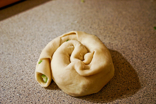 Roll dough into a coil