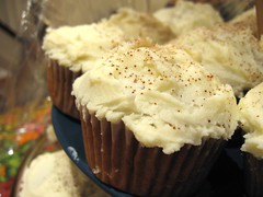 Espresso Cupcakes with White Chocolate Frosting