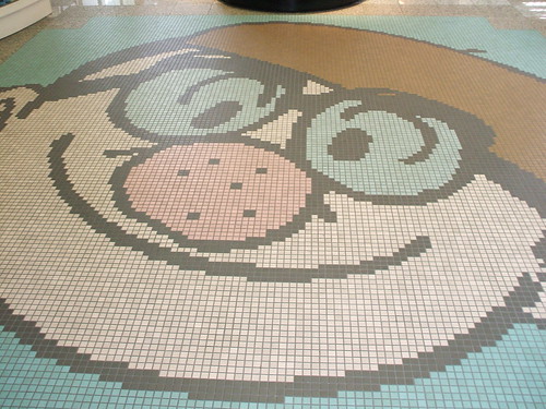 Mosaico Osamu Tezuka suelo entrada