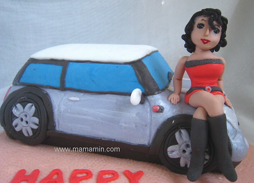 Had a chance to make Mini Cooper cake again This time the request was for 