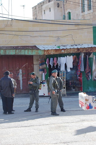 Uniform men in Hebron ©  Copper Kettle