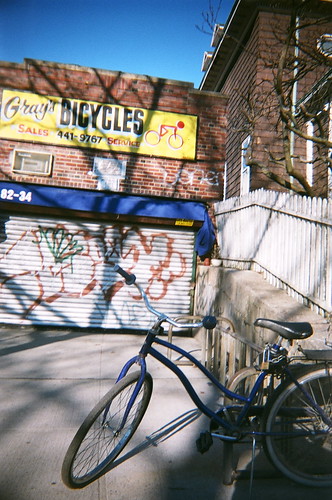 {32/365} bicycles and graffiti