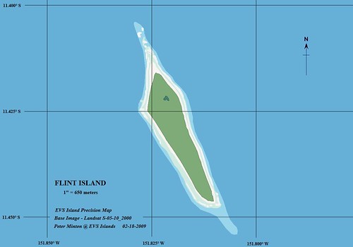 Flint Island - EVS Precision Map (1 - 650 meters)
