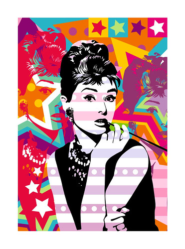 Pop Art Lobo Audrey Hepburn share