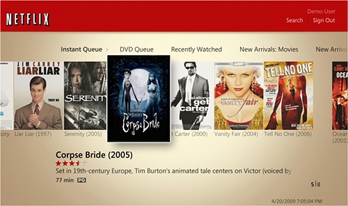 Netflix on Windows Media Center