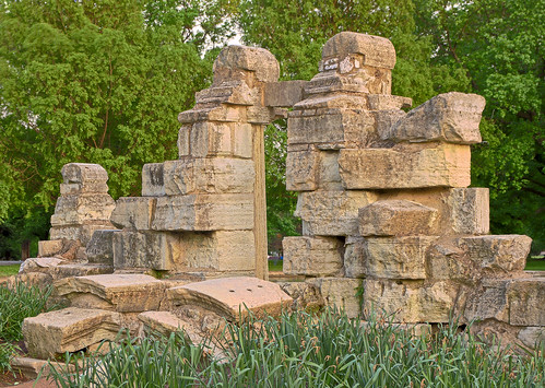 Tower Grove Park, in Saint Louis, Missouri, USA - ruins