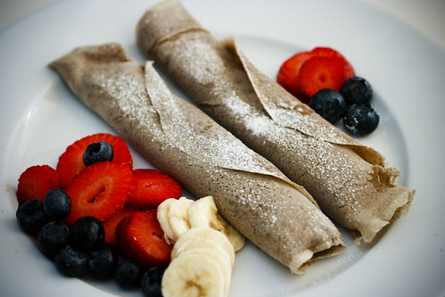 Buckwheat Crepes Filled with Ricotta and Cottage Cheese