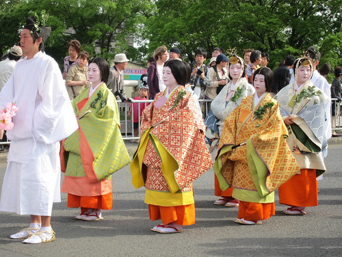 Aoi matsuri festival in Kyoto, Japan; 葵祭、京都