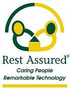 Rest Assured logo.