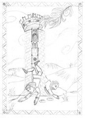 Manesse Tarot - 16 The Tower - 02