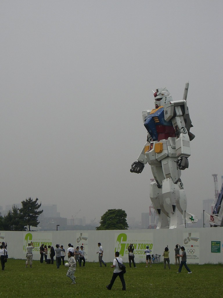 Gundam tamaño real Tokio 5