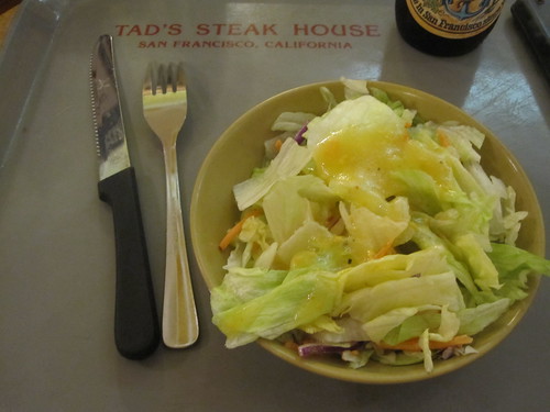 Salad at Tad's Steak House