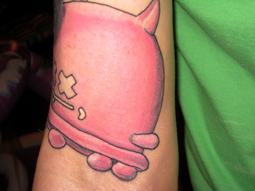 pink tattoos. Buff Monster 8quot; Pink Tattoo