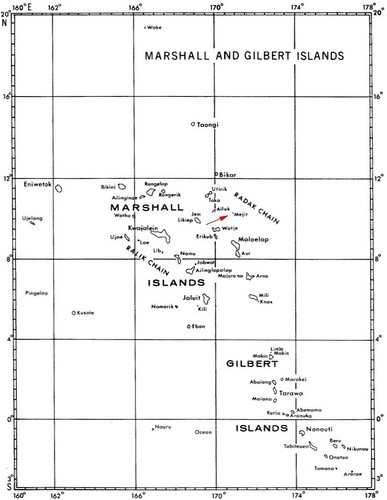Mejit Island - Locator Map