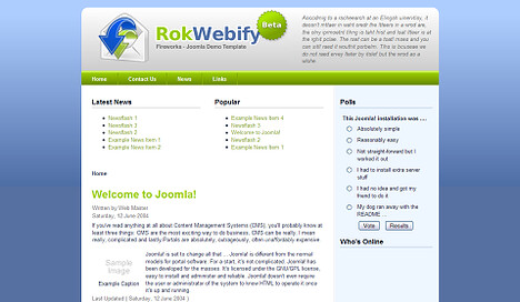 RokWebify Free Joomla Template: 