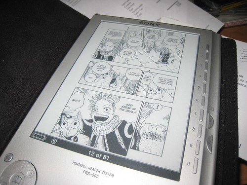 manga on Sony eBook reader