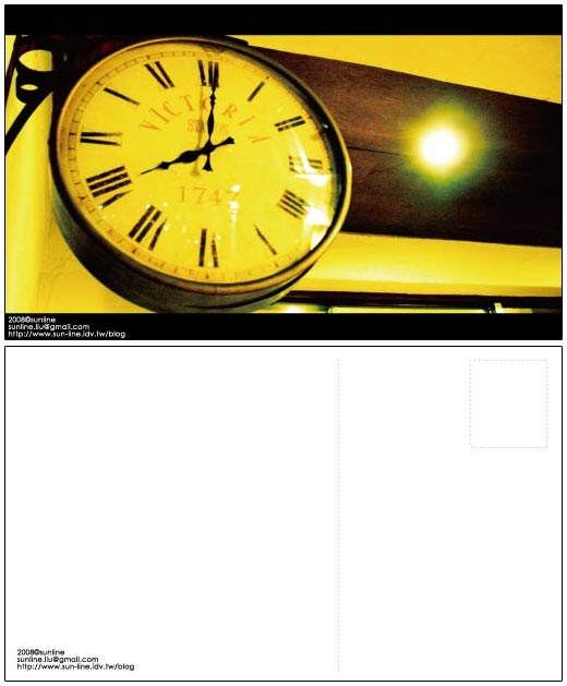 [2008 postcard]時間