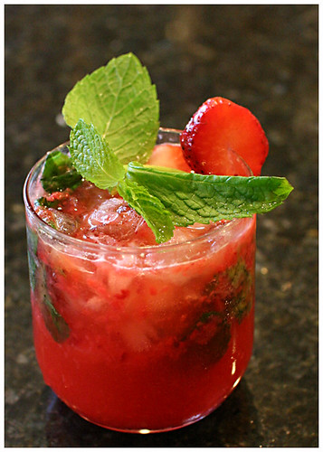 strawberry mojito, cocktails