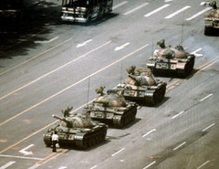 La foto del hombre frente al tanque en Tiananmen