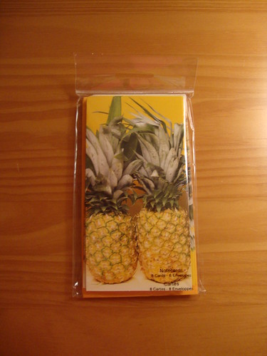 pineapple note cards