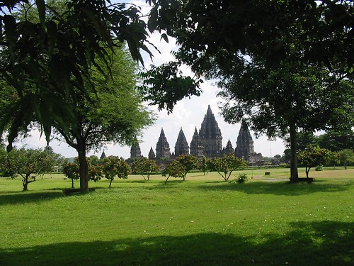 Prachtig zicht op Prambanan