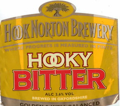 Hook Norton Hooky Bitter label