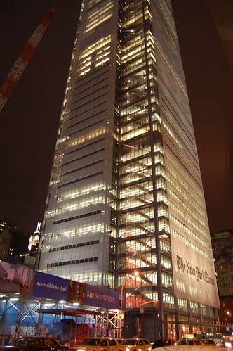  York Times building at night - Eighth Avenue, Manhattan, New York City 