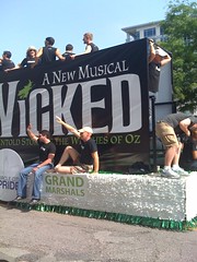 Wicked float at Pride parade