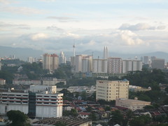 Twin Towers and KL Tower as seen from the hotel