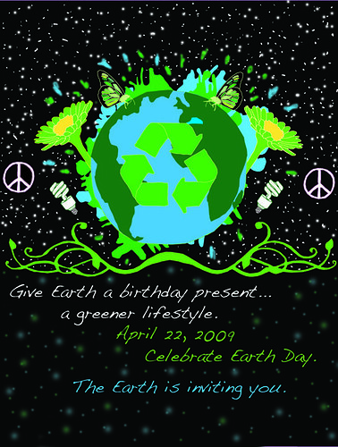 earth day 2009 poster. Earth Day Poster April 22,