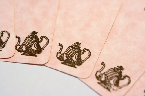 Teapot gift tags