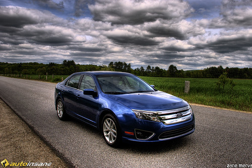 Blue Ford Fusion 2009. 2010 Ford Fusion - HDR