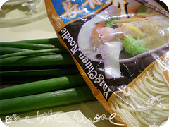 noodles & spring onion