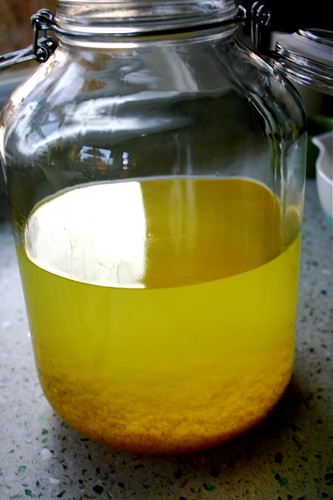 the first step of making limoncello