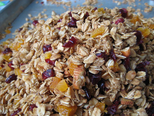 maple-almond granola
