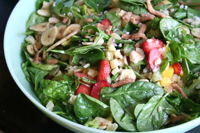 nakole's tropical spinach salad