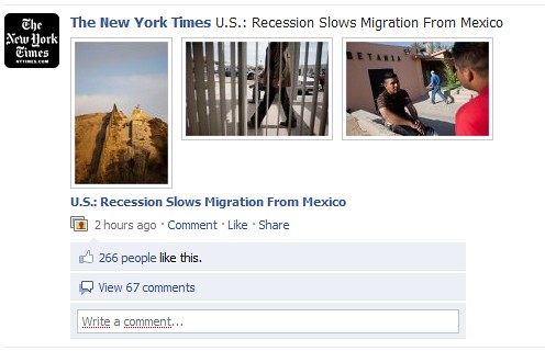 The New York Times poster billeder på Facebook