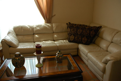 The White Living Room, Leather Sofa and Table, Best Color for a Living Room