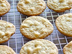 White Chocolate Lime Cookies - Cooling