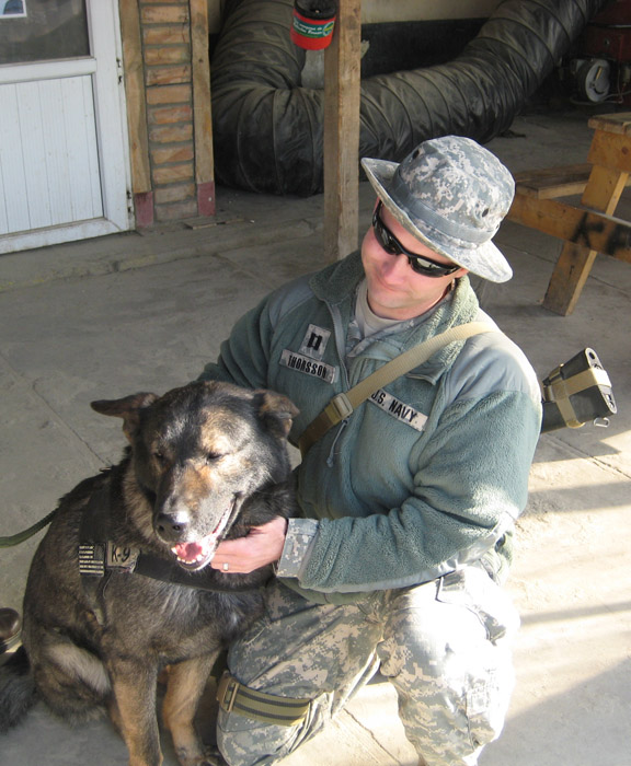 Shawn Thorsson and CPO K9