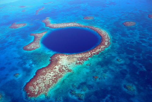 Belize - Blue Hole from the Air